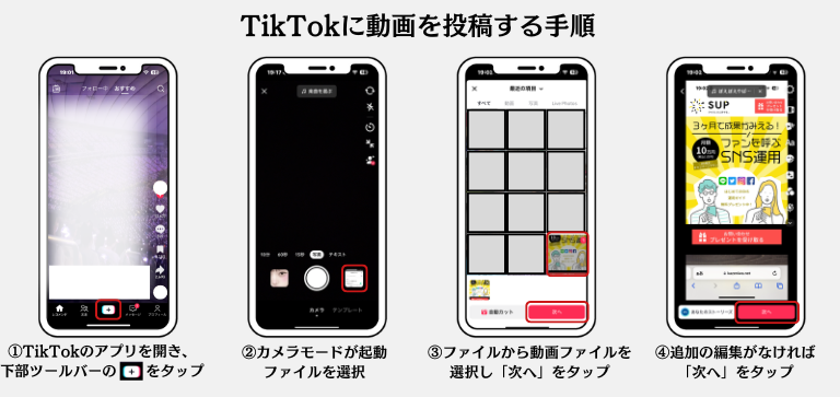 AI生成したコンテンツをTikTokに投稿する手順